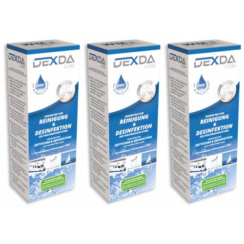 3 x DEXDA clean bis 60L Tankgre - 100 ml