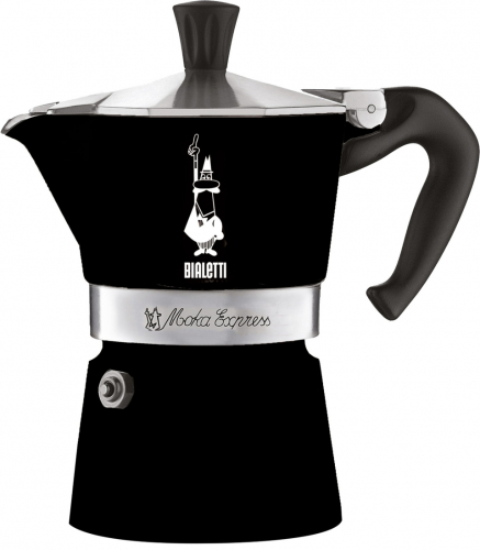 Bialetti Moka Express Espressokocher fr 1 Tasse Farbe Schwarz