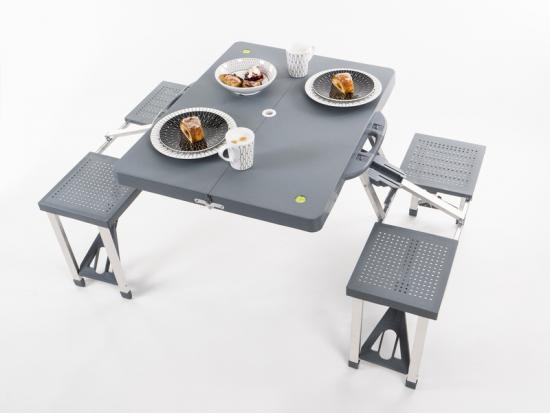 McCamping Picknick-Tischgruppe fr 4 Personen - 85 x 65cm