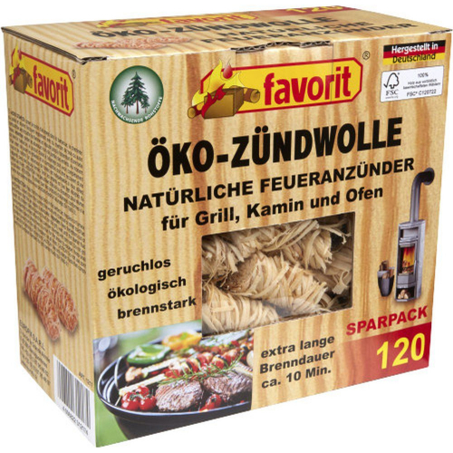 Favorit ko-Zndwolle Feueranznder Anzndhilfen 120 Stck