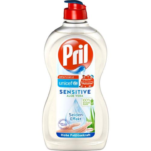 Pril Sensitive Aloe Vera Seideneffekt 450ml Flasche