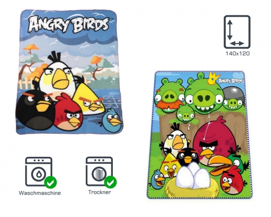 Fleecedecke Angry Birds