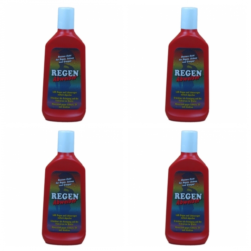 4 x Regenabweiser 250ml - rot