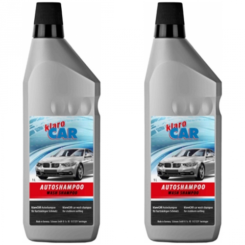 2 x Klaro Wasch & Wachs Autoshampoo Autowaschmittel 1 Liter