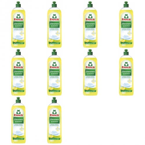 10 x Frosch Zitronen Spülmittel 750ml Flasche