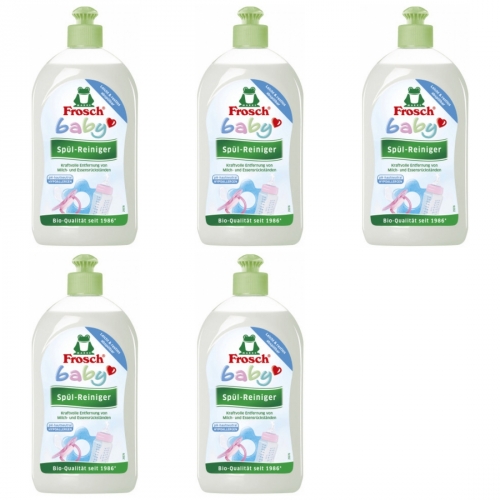 5 x Frosch Baby Splreiniger 500ml Flasche Fleckenentfernung