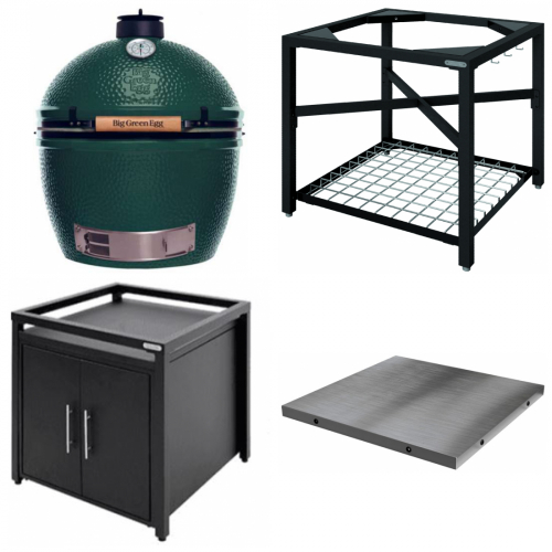 Big Green Egg Gre XL mit Auenkche aus Premium-Stahl