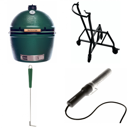 Big Green Egg Gre XXL mit Handler, Ascheschieber, Looftlighter