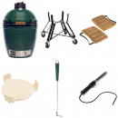 Big Green Egg Medium inkl. Nest auf Rollen, Auentisch, ConvEGGtor, Ascheschieber, Looftlighter