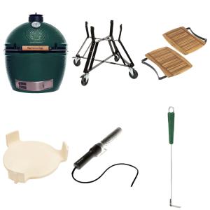 Big Green Egg XLarge inkl. Tischnest auf Rollen, Auentisch, ConvEGGtor, Ascheschieber, Looftlighter