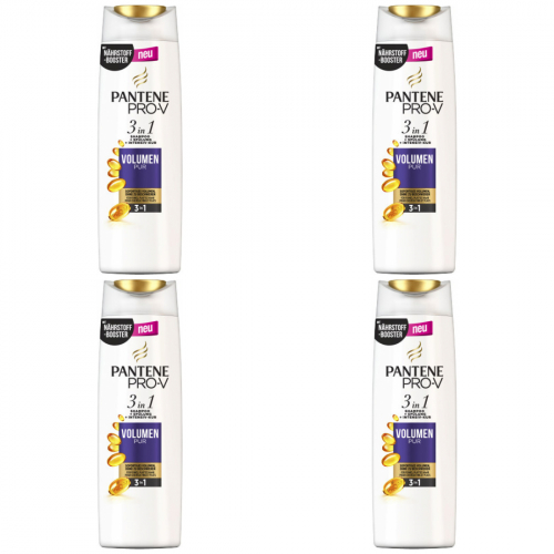 Pantene Pro V Volumen Pur Shampoo 3in1 4 x 250ml