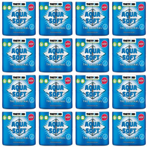 24 x Thetford Aqua Soft Toilettenpapier WC Papier Campingtoilette 4 Rollen