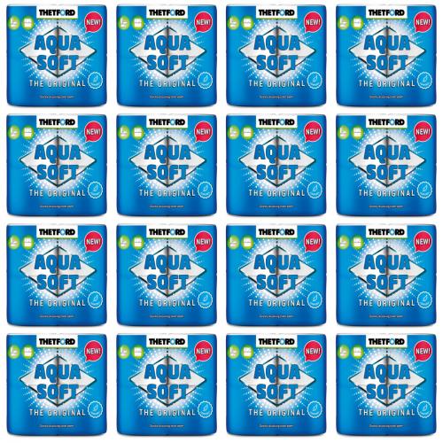 24 x Thetford Aqua Soft Toilettenpapier WC Papier Campingtoilette 4 Rollen