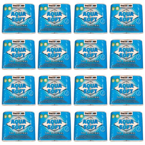 24 x Thetford Aqua Soft Toilettenpapier WC Papier Campingtoilette 4 Rollen