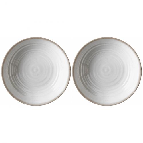 2 x Movera Suppenteller Apollo Stone Touch Bruchfest Campinggeschirr creme/beige