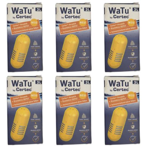 6 x Wasserentkeimung Watu by Certec 3 Liter Keimentziehend ohne Silber