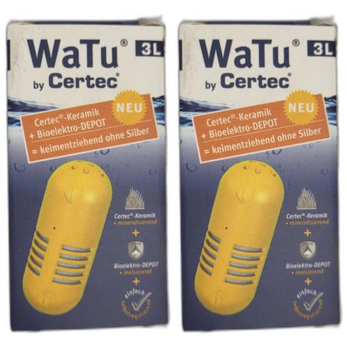 2 x Wasserentkeimung Watu by Certec 3 Liter Keimentziehend ohne Silber
