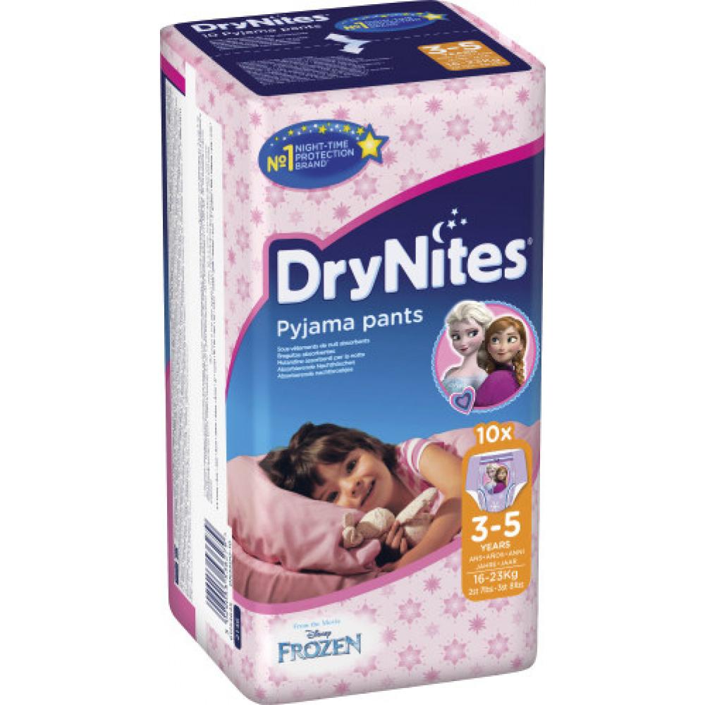 1er Pack 1 x 16 Stück Dry Nites Pyjama Unterhosen Girl 3-5 Jahre 