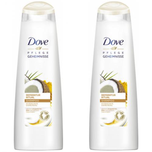 2 x Dove Shampoo Pflege Ritual Reparatur Haarshampoo 250ml