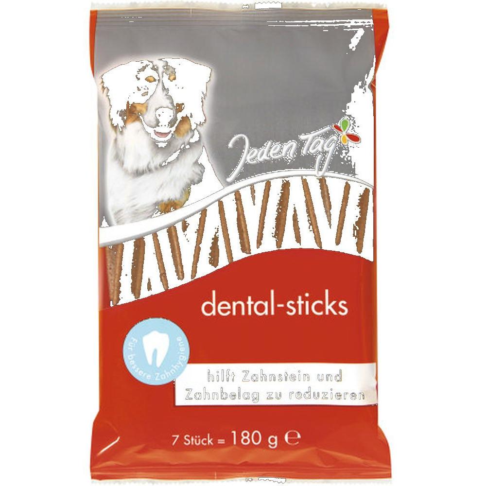 4 x JedenTag Hund dental sticks 7er 180g