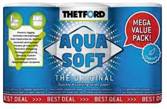 Thetford Toilettenpapier Aqua Soft Campingtoilettenpapier Sondergre 6 Rollen
