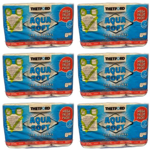 6 x Thetford Toilettenpapier Aqua Soft Campingtoilettenpapier Sondergre 6 Rollen