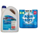 ACTIV BLUE 2 Liter + Aqua Soft Toilettenpapier WC Papier 4 Rollen