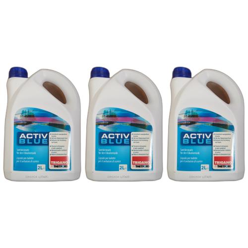 3 x ACTIV BLUE 2 LIter TRIGANO by THETFORD Sanitrzusatz fr Fkalientank