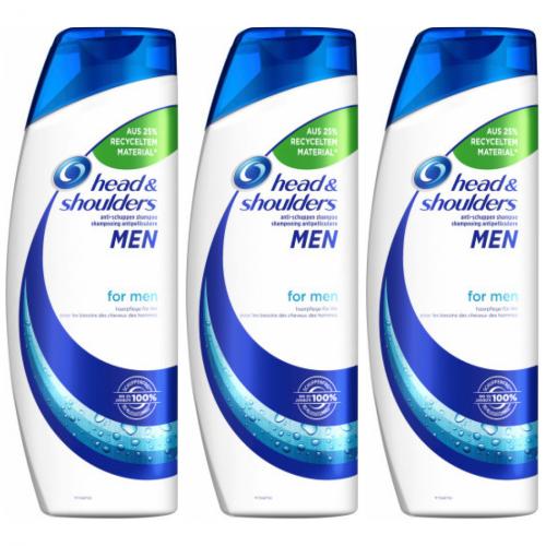 3 x Head & Shoulders for men 500ml Flasche