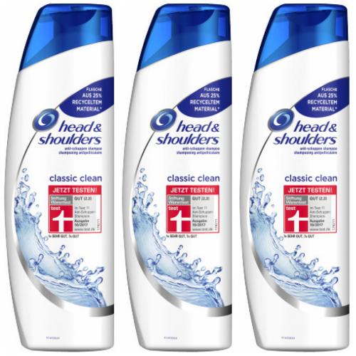 3 x Head & Shoulders classic 300ml Flasche