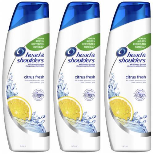 3 x Head & Shoulders citrus 300ml Flasche