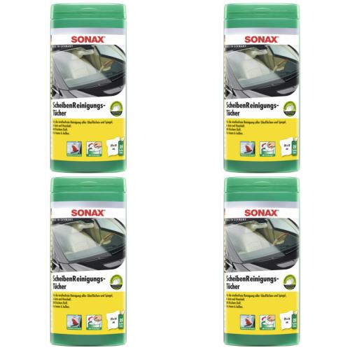 4 x Sonax Scheibenreinigungstcher 25 Stck
