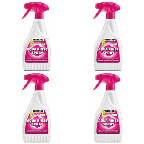 4 x Thetford Toilettenschsselpflegespray Splwasserzusatz 500ml