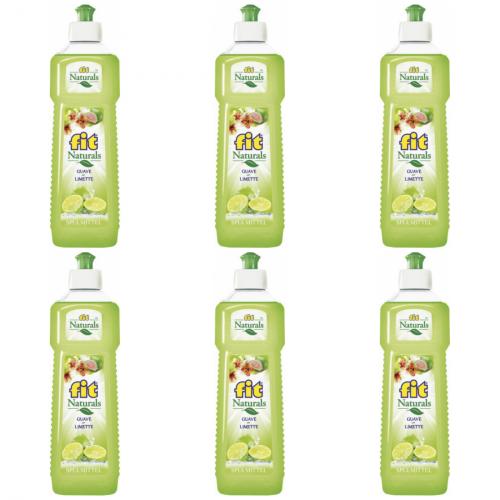 6 x Fit Naturals Splmittel Guave-Limette 500 ml Flasche