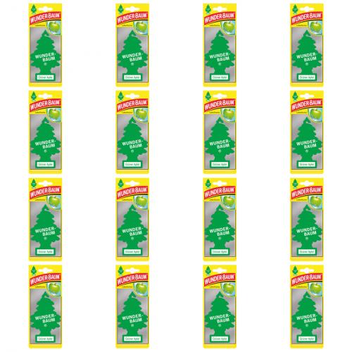 24 x Duft Lufterfrischer Wunderbaum grner Apfel