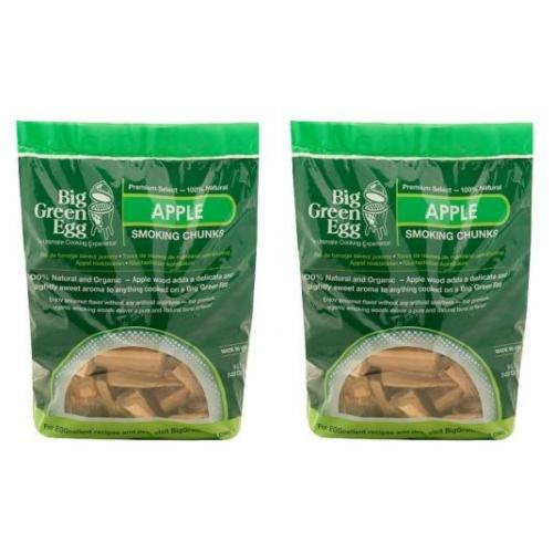 2 x Big Green Egg Apfel Holzstckchen Holz Chunks 9 Liter