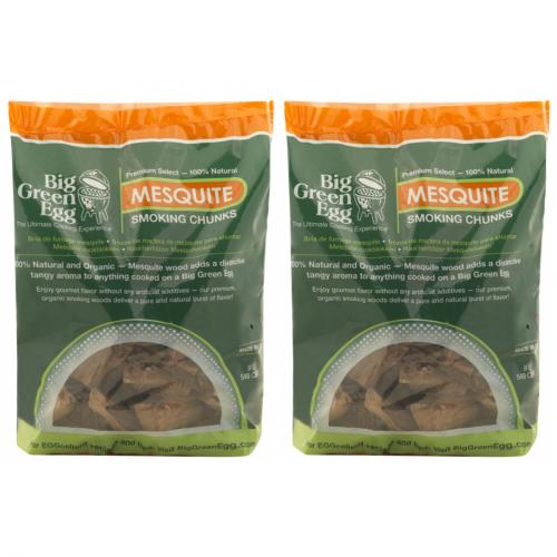 2 x Big Green Egg Mesquite Holzstckchen Holz Chunks 9 Liter