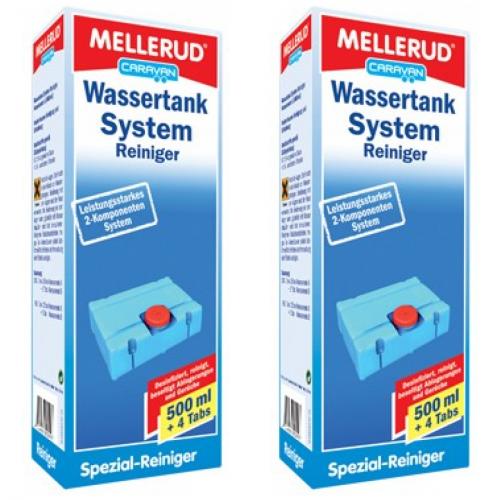 2 x MELLERUD Wassertank-Systemreiniger 500ml + 4 Tabs
