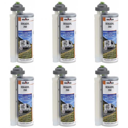6 x Dekalin Kraftkleber Hochleistungsfhig Dekasyl 260 Kleb- Dichtanwendungen 490ml