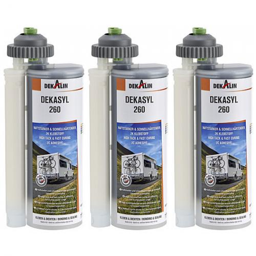 3 x Dekalin Kraftkleber Hochleistungsfhig Dekasyl 260 Kleb- Dichtanwendungen 490ml
