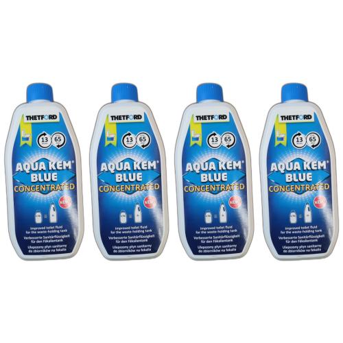 4 x Thetford Aqua Kem Blue Konzentrat Sanitrzusatz 780ml