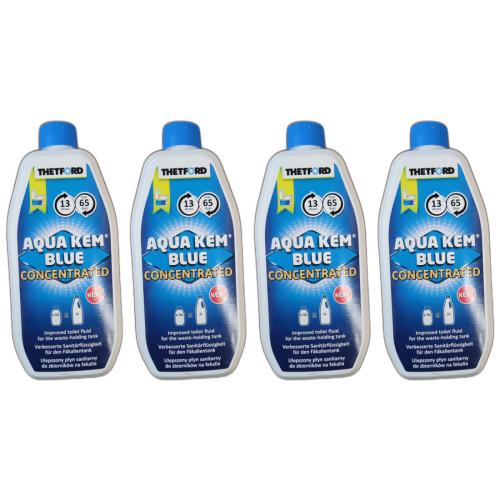 4 x Thetford Aqua Kem Blue Konzentrat Sanitrzusatz 780ml