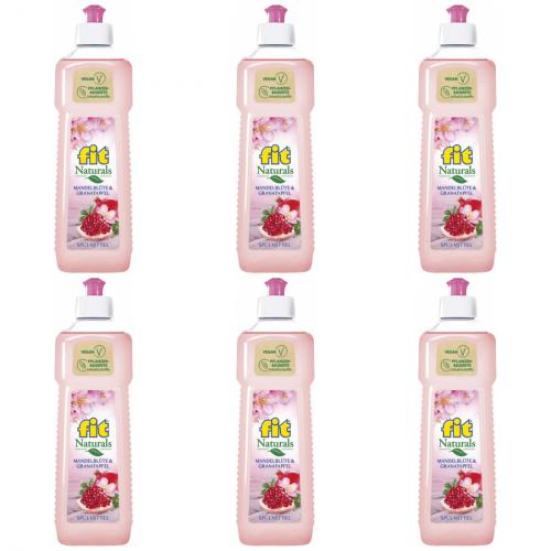 6 x fit Splmittel Mandelblte 500ml Flasche