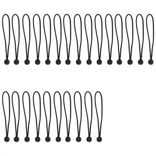 5 x Zeltspanner elastisch 25cm mit Kunststoffball Set von 5 Stck