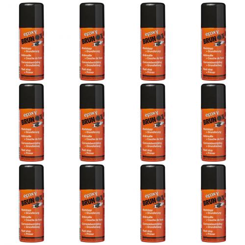 12 x BRUNOX Epoxy Spray Roststopp Rostsanierungs-System 150ml