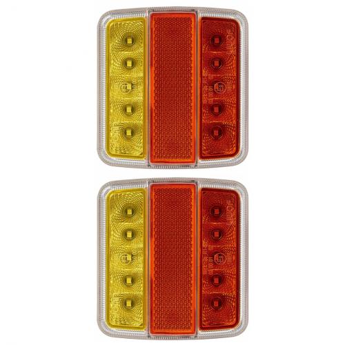 2 x ProPlus Rckleuchte 4 Funktionen 98x105mm 14LED PM