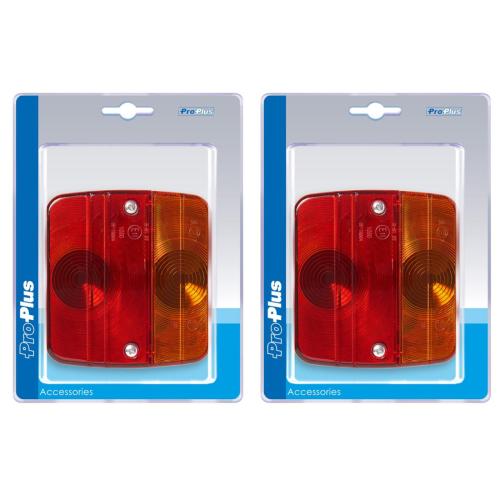 2 x Rckleuchte 4 Funktionen 98x104mm inkl. Glhbirne im Blister