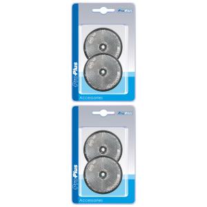 2 x Reflektor wei 60mm Schraubbefestigung 2 Stck im Blister