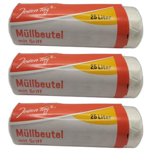 3 x JedenTag mllbeutel 25-lt 30 Stck Gre: 53 x 54 cm