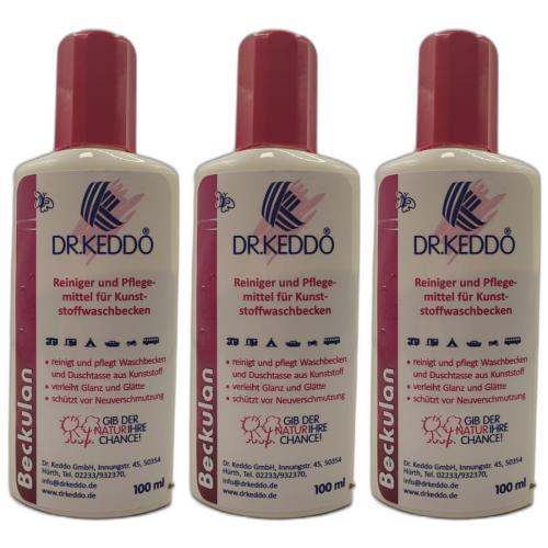 3 x Dr. Keddo Beckulan Waschbeckenreiniger 100ml